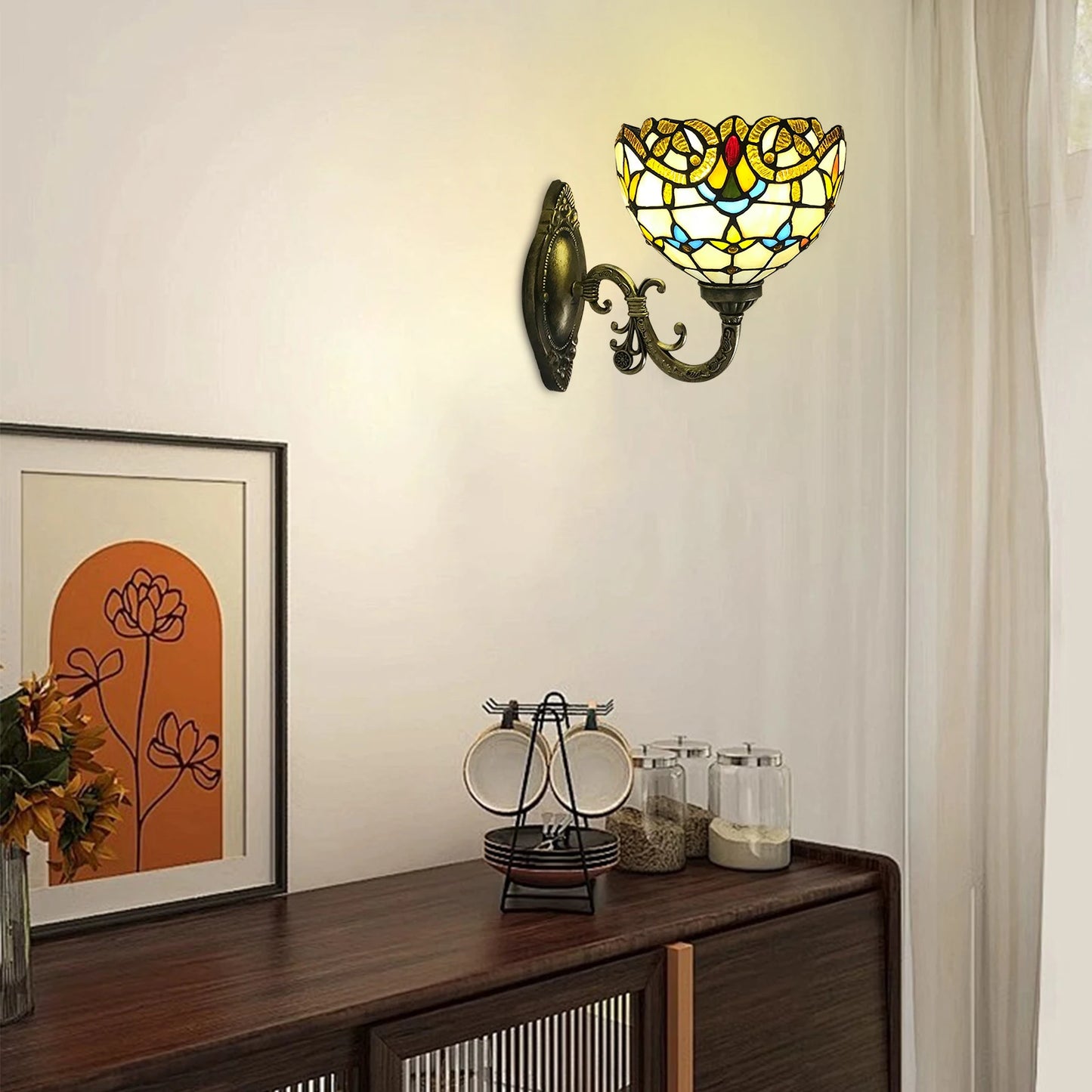 Vintage Dome Wall Lamp for Living Room and Staircase