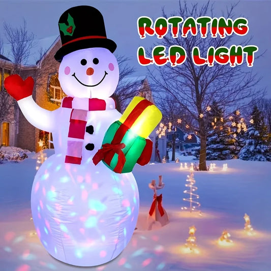 High-Concerned Inflatable LED Snowman Outdoor Decor for Garden Yard