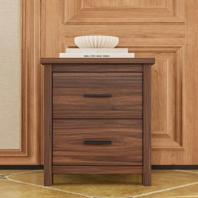 General Use 4 Piece Bedroom Set With Wooden Bed Frame And Storage Nightstands